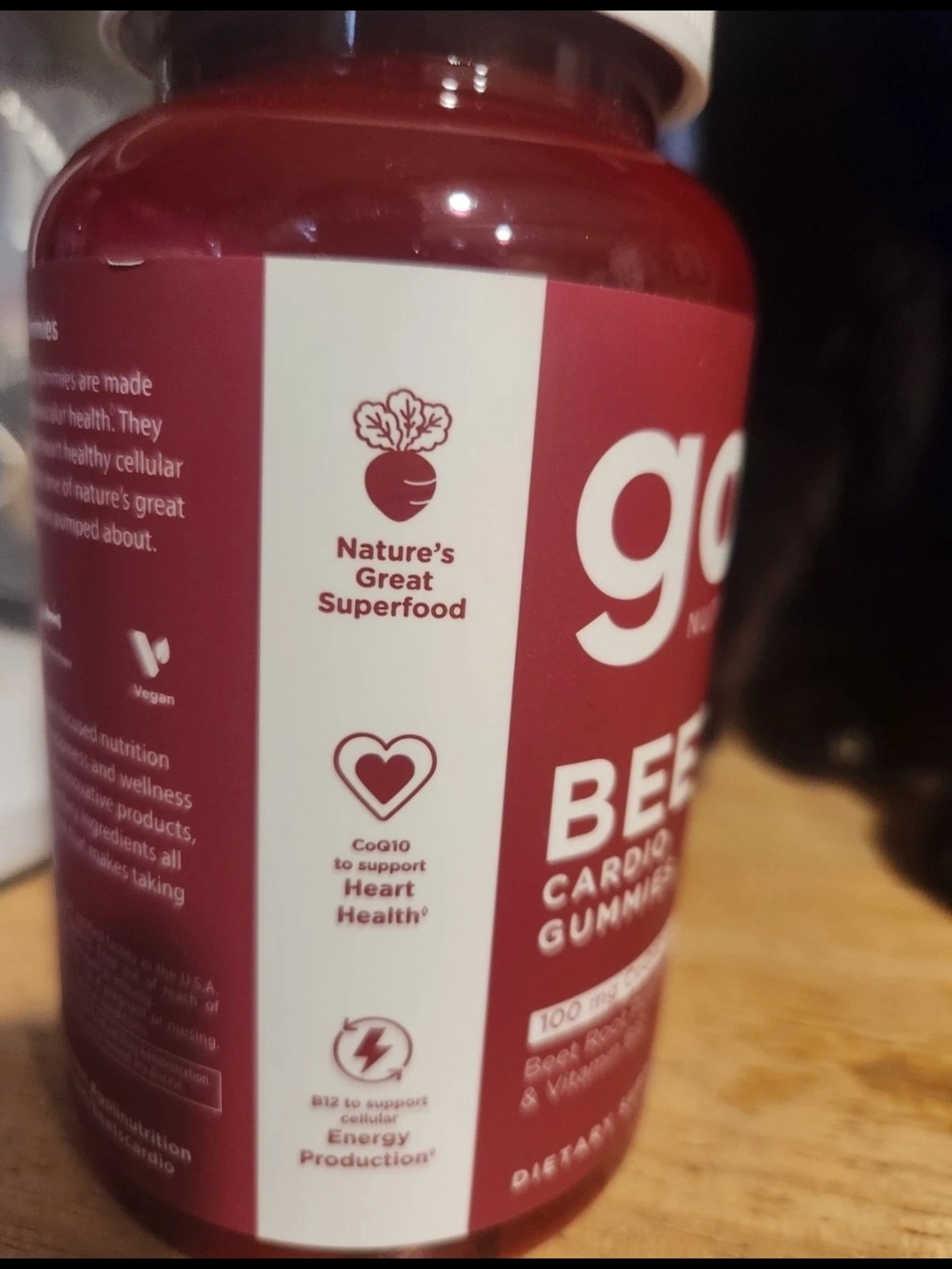 Goli Nutrition Beets Cardio Gummies - Red - Picture 5 of 6